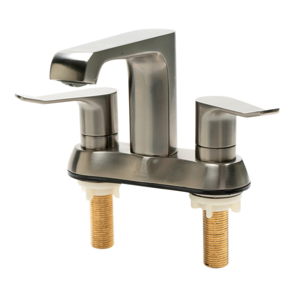 ALFI Brand AB1493-BN Brushed Nickel Two-Handle 4" Centerset Bathroom Faucet
