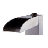ALFI Brand AB1597-BN Brushed Nickel Single Hole Tall Waterfall Bathroom Faucet