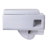 EAGO WD333 Square Modern Wall Mount Dual Flush Toilet Bowl