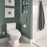 TOTO MS494124CEMFRG#01 Connelly Washlet+ Two-Piece Dual Flush Toilet and Right Hand Lever, Cotton White