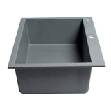 ALFI Brand AB3020DI-T Titanium 30" Drop-In Granite Composite Kitchen Sink