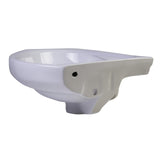 ALFI Brand AB109 18" White Corner Porcelain Wall Mounted Bath Sink