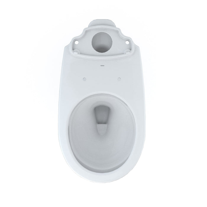 TOTO C775CEFG#01 Drake Round Tornado Flush Toilet Bowl with CEFIONTECT, Cotton White