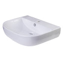 ALFI Brand AB111 24" White D-Bowl Porcelain Wall Mounted Bath Sink