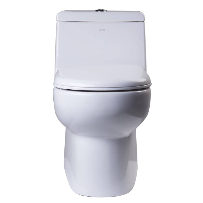 Eago TB351 Dual Flush One Piece High Efficiency Low Flush Ceramic Toilet