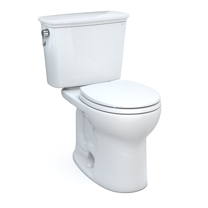TOTO CST785CEFG#01 Drake Transitional Two-Piece Round Universal Height Toilet, Cotton White