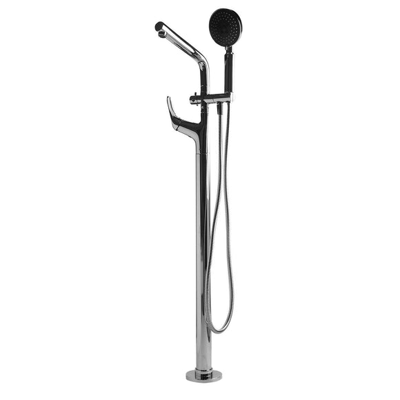 ALFI AB2758-PC Polished Chrome Floor Mounted Tub Filler + Mixer with Shower Head