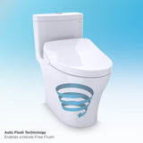 TOTO CWT4494049CMFGA#MS Washlet+ SP Wall-Hung Square Toilet with SX Bidet Seat and DuoFit In-Wall Auto Tank System