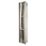 ALFI ABN0836-BSS 8 x 36 Brushed Stainless Steel Vertical Triple Shelf Bath Shower Niche