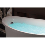 EAGO AM1800 6 ft White Free Standing Air Bubble Bathtub
