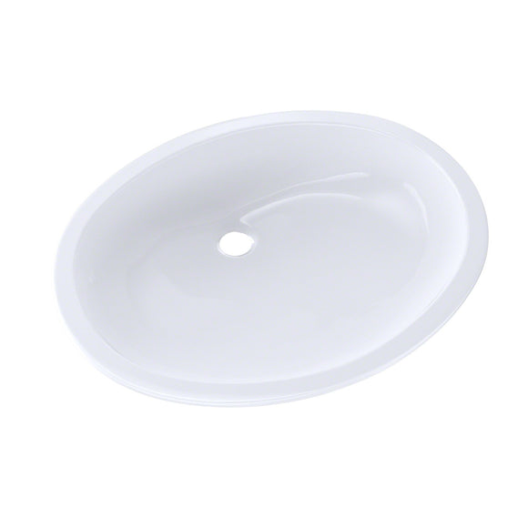 TOTO Dantesca Oval Undermount Bathroom Sink with CeFiONtect, Cotton White, SKU: LT597G#01