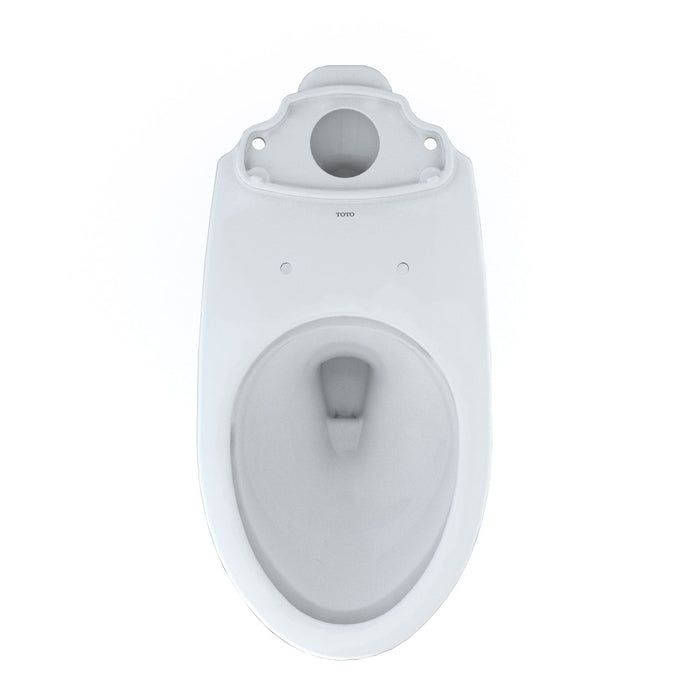 TOTO C776CEG#01 Drake Elongated Tornado Flush Toilet Bowl with CEFIONTECT, Cotton White