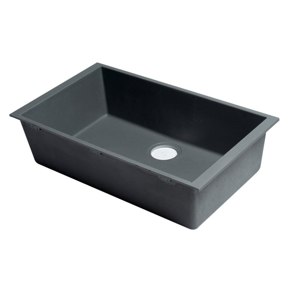 ALFI Brand AB3020UM-T Titanium 30" Undermount Granite Composite Kitchen Sink