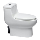 Eago TB358 Dual Flush One Piece Elongated Ceramic Toilet