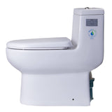 Eago TB351 Dual Flush One Piece High Efficiency Low Flush Ceramic Toilet