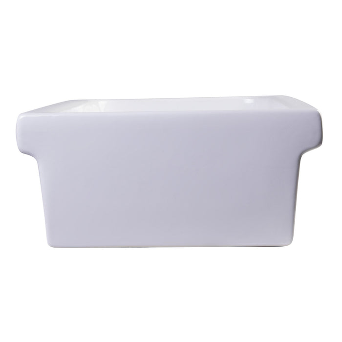 ALFI Brand AB36TR 36" White Above Mount Porcelain Bath Trough Sink