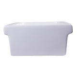 ALFI Brand AB36TR 36" White Above Mount Porcelain Bath Trough Sink