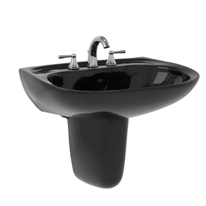 TOTO LHT242.8#51 Prominence Oval Wall-Mount Bathroom Sink and Shroud for 8" Center Faucets