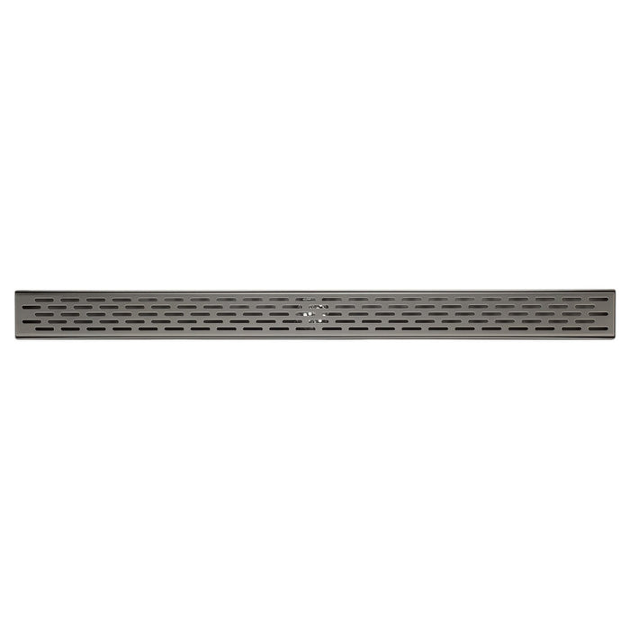 ALFI ABLD36C-BSS 36" Modern Stainless Steel Linear Shower Drain with Groove Holes